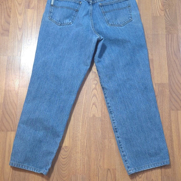 Cinch Green Label Relaxed Fit Workwear Mid Rise Blue Denim Jeans Mens 33x32 - Picture 9 of 12